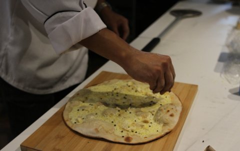 Receta. Pizza con semillas de cáñamo.