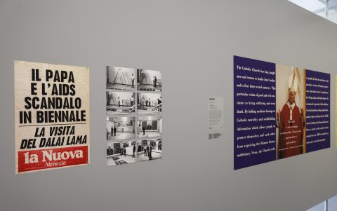 La obra The pope and the penis - 1990