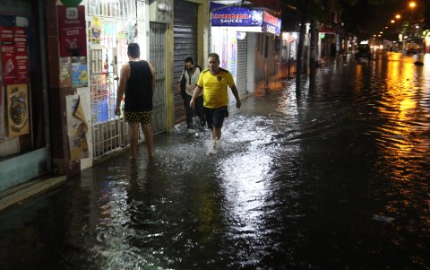 Inundación. El pasado 20 de febrero, Sauces 6 fue uno de los sectores que se inundó en Guayaquil.