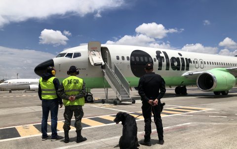 Arribo de la aeronave.