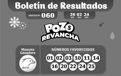 BOLETIN POZO 1073, REVANCHA 060 LUNES 26 DE FEBRERO 2024
