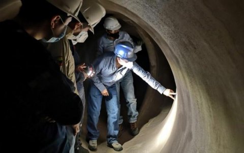 Uno de los problemas más graves de las hidroeléctrica Coca Codo Sinclair es las fisuras.
