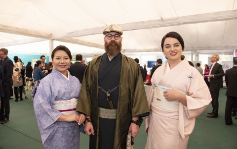 Yuki Omiya, Juan Diego Fonseca y Nichole Fiorentino.