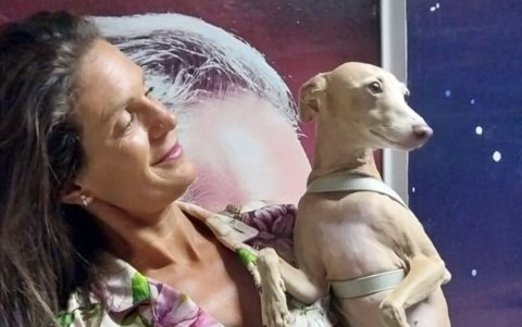 Ginebra con Verónica Berti, esposa de Bocelli.