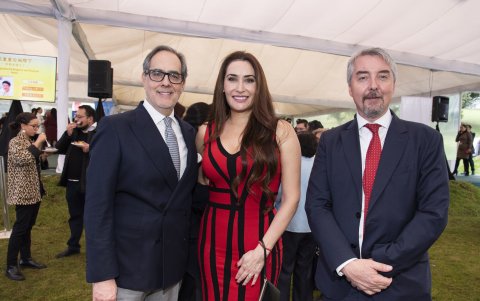 Mauricio Rivas, Marjorie Chávez y Felipe Ribadeneira.