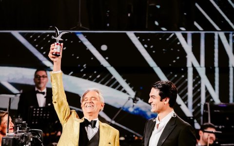 Padre e hijo en la Quinta Vergara.