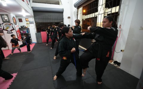 Hecho. Al menos 3 veces por semana, niños y adultos acuden a la práctica.