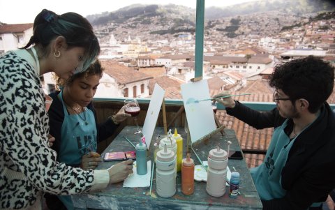 En la Casa Gracía Atelier, el paisaje del centro histórico es otro de los atractivos