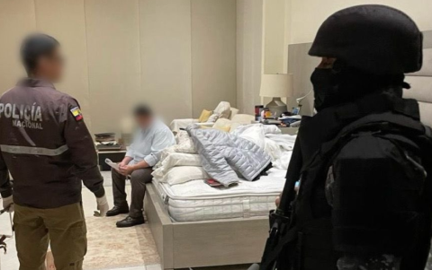 El exasambleísta socialcristiano Pablo Muentes fue detenido en estos allanamientos.