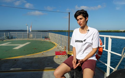 Alba Flores, en la Isla Santa Cruz del archipiélago de Galápagos (Ecuador).