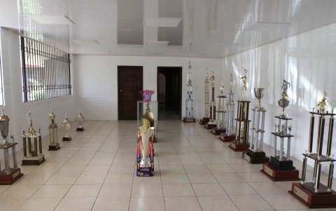 Varios de los títulos de los puros criollos estaban en el piso de la sede.