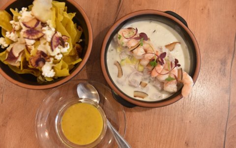 Ceviche tributo a Colombia.