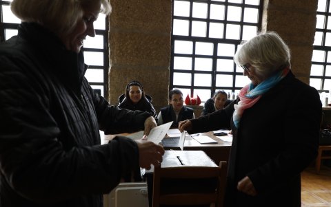 Desde muy temprano los votantes de Portugal han acudido a las urnas.