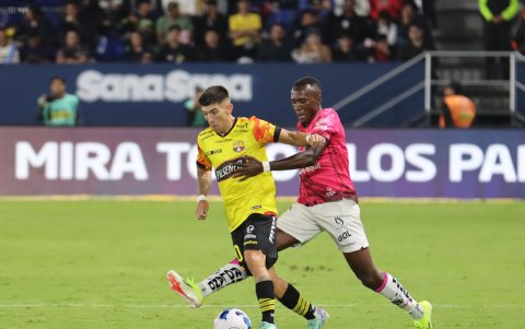 Braian Oyola de Barcelona estuvo bien en su debut en Quito.