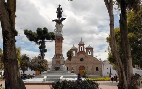 Parque central de Riobamba.