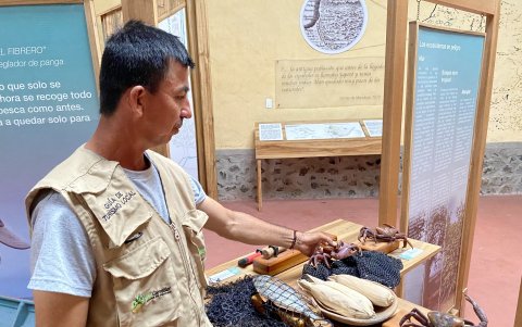 Luis Nevárez, guía local, explica que el nombre del museo guarda un significado muy importante.