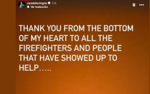 Mensaje de Cara Delevingne.