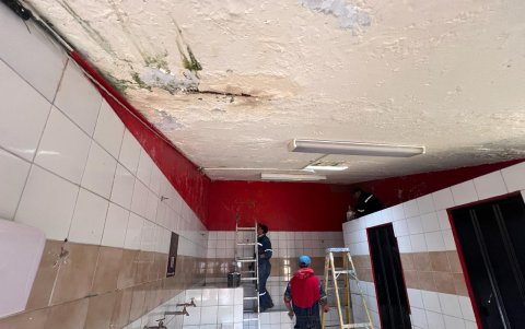 EXPRESO realizó un recorrido por las instalaciones del estadio y constató los trabajos en las baterías sanitarias de la sede.