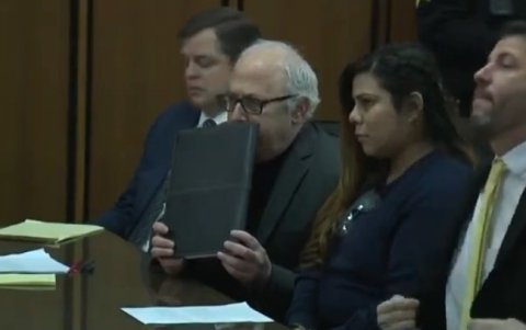 Kristel Candelario en una corte en Estados Unidos.