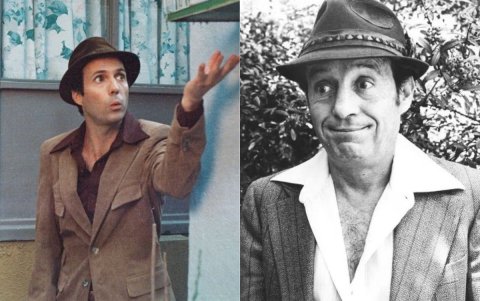 Pablo Cruz Guerrero y el comediante.