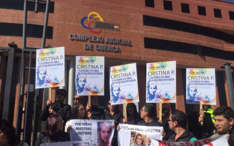 Uno de los plantones por justicia ante el caso de Cristina Palacio.