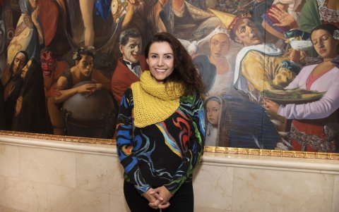 La actriz Sonia del Cisne Valdez también estuvo presente.