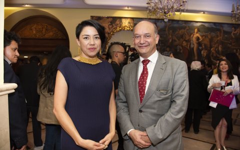 Daniela Célleri y Enrique Yturriaga.