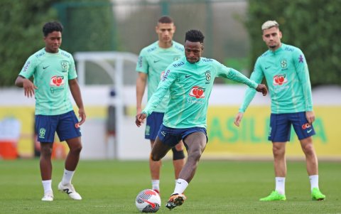 La selección de Brasil se prepara para el partido ante Inglaterra en Wembley