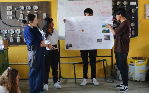 Taller sobre alimentación saludable.