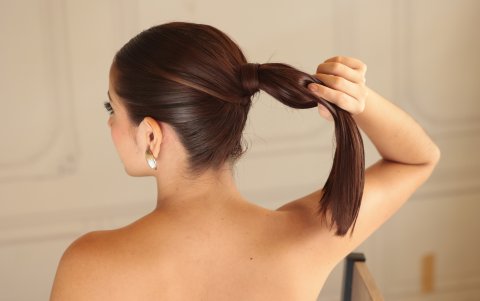 Las coletas prolijas son un distintivo de la tendencia clean girl