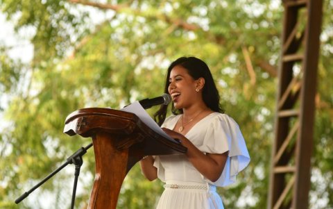 Brigitte García fue electa en las seccionales de febrero de 2023; era la alcaldesa más joven de Ecuador.