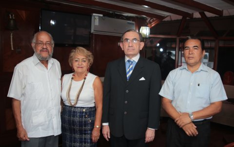 Germán Arteta, Laura de Arteta, Magno Marriott y Carlos Bermúdez.