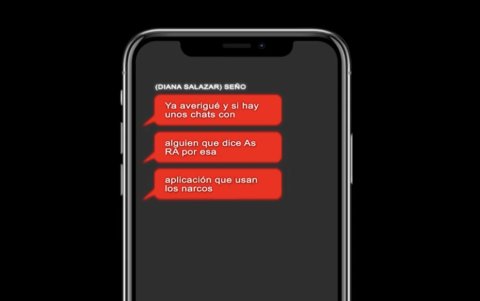 Uno de los supuestos chats mostrados por Aleaga