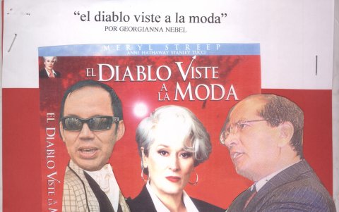 En un afiche con Manuel Wolf.