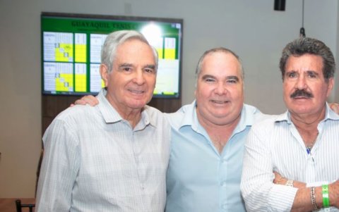 Tito Salazar, Alfredo Balda y Pepe Cedeño.