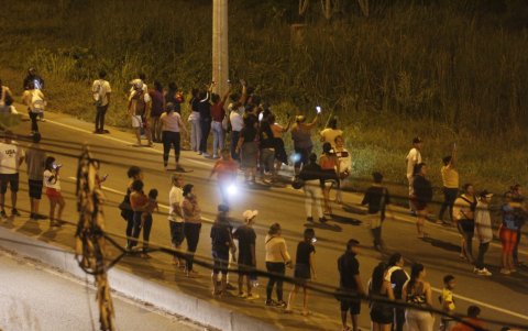 Familiares de los reos manifestaban al exterior del CPL