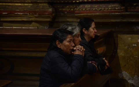 Los feligreses apuestan su fe en un cambio en materia de seguridad