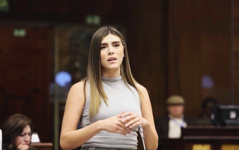 Valentina Centeno es asambleísta del oficialismo y coordinadora del bloque de gobierno en la Asamblea Nacional.