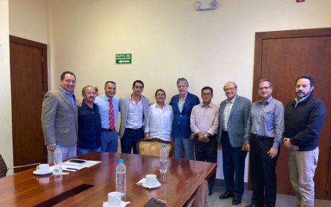 Reunión de trabajo con el presidente Guillermo Lasso. En la imagen está Juan Carlos Medina Jiménez.