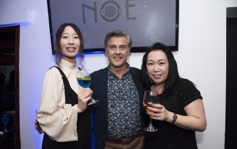 Momoko Kawamura, Pablo Buitrón y Yuko Kamasaka.