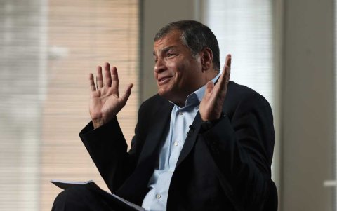 Rafael Correa, expresidente de Ecuador.