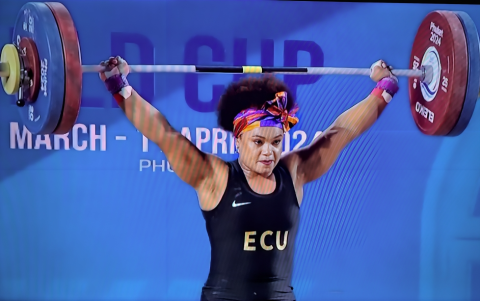 Neisi Dajomes llega a París en busca de alcanza una nueva presea olímpica.