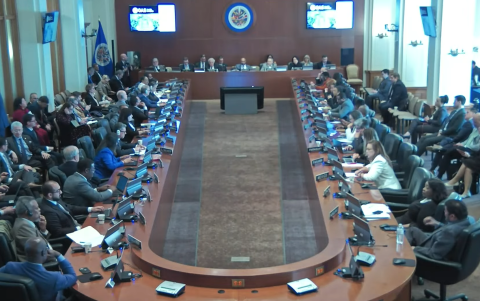 La OEA mantuvo una reunión extraordinaria para tratar el impasse diplomático entre Ecuador y México.