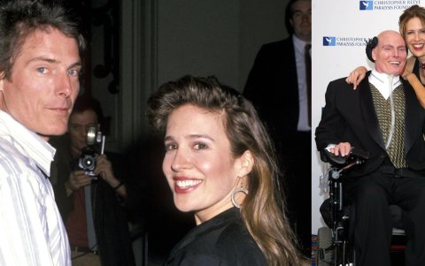 Christopher y Danna Reeve.