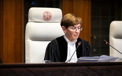 Una de las quince jueces de la Corte Internacional de Justicia.