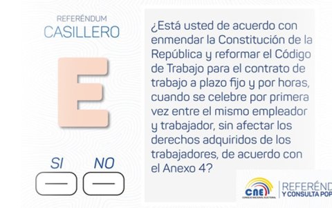 Pregunta E | Consulta Popular y Referéndum