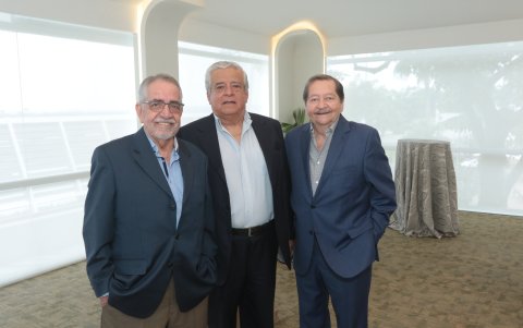 Luis Marriott, Carlos Manuel Joniaux y Roberto Carlier.