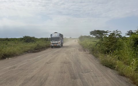 2. Sin pavimento. Las vías de segundo y tercer orden de los recintos de Playas son rústicas. Hay depresiones de todos los tamaños y desniveles.