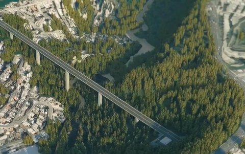 Imagen del puente que se construirá como parte de la Solución Vial Bicentenario