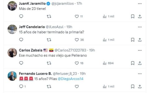Captura de la red social X en la aparición de Justin Lerma